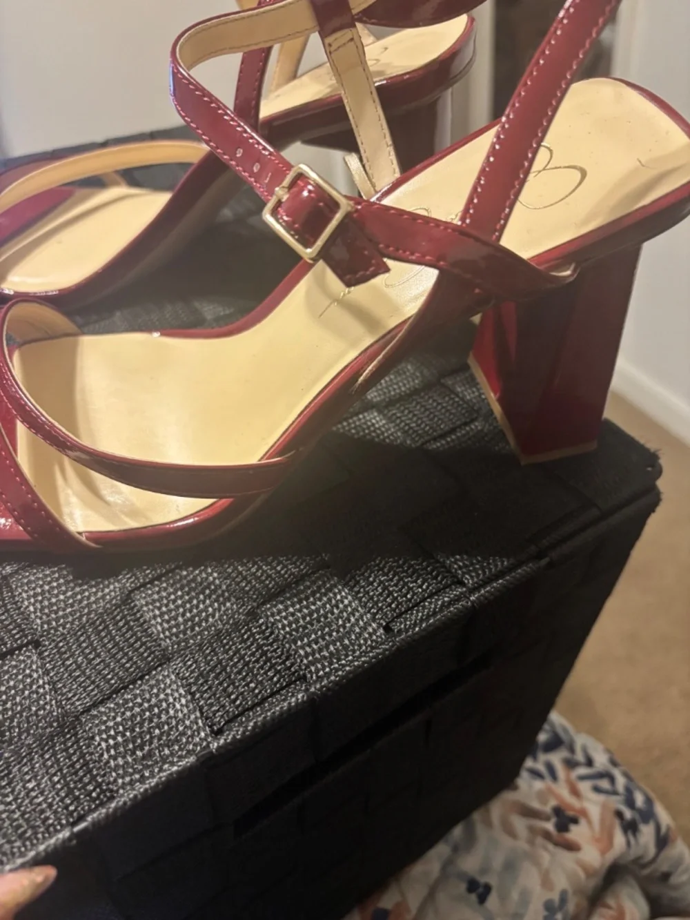 Size 11 - Jessica Simpsom Red Strappy Heels